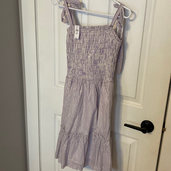 NWT GAP smocked short dress, size L tall - Picture 1 of 5